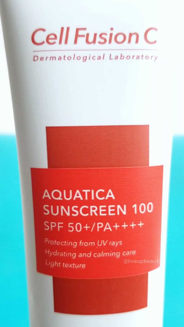 Cell Fusion C Aquatica Sunscreen 100 SPF50+ PA++++  review photo by lubeauty