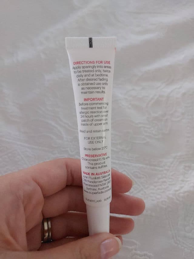 Plunkett Pharmaceuticals SuperFade Face Treatment Cream review photo by ceerenee