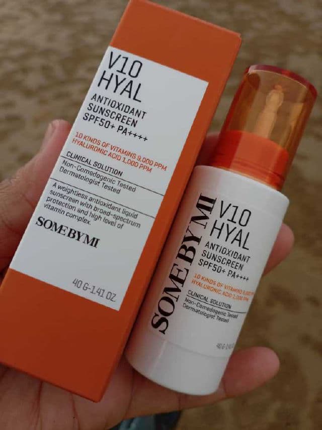 Some By Mi V10 Hyal Antioxidant Sunscreen SPF50+ PA++++ review photo by AidaJune