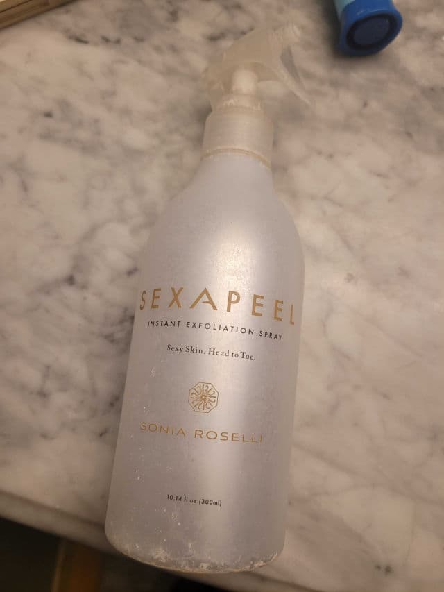 Sonia Roselli SexApeel Instant Exfoliation Spray review photo by RealtorHeather