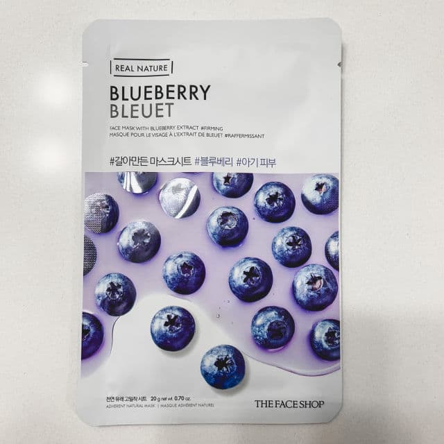 THE FACE SHOP Real Nature Face Mask (Blueberry) review photo by MonicaCedeno
