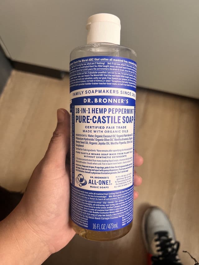 Dr. Bronner's Peppermint - Pure-Castile Liquid Soap review photo by Productreviewer