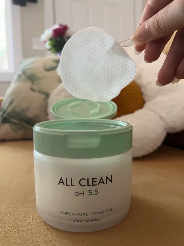 Heimish All Clean pH 5.5 Green Pore Toner Pad review photo by reviewsbykali