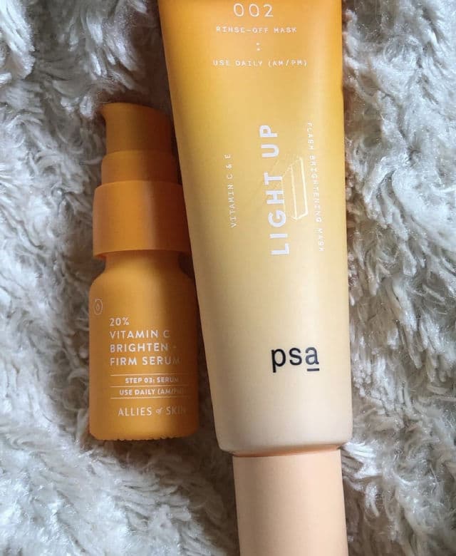 PSA Light Up: Vitamin C & E Flash Brightening Mask review photo by edera