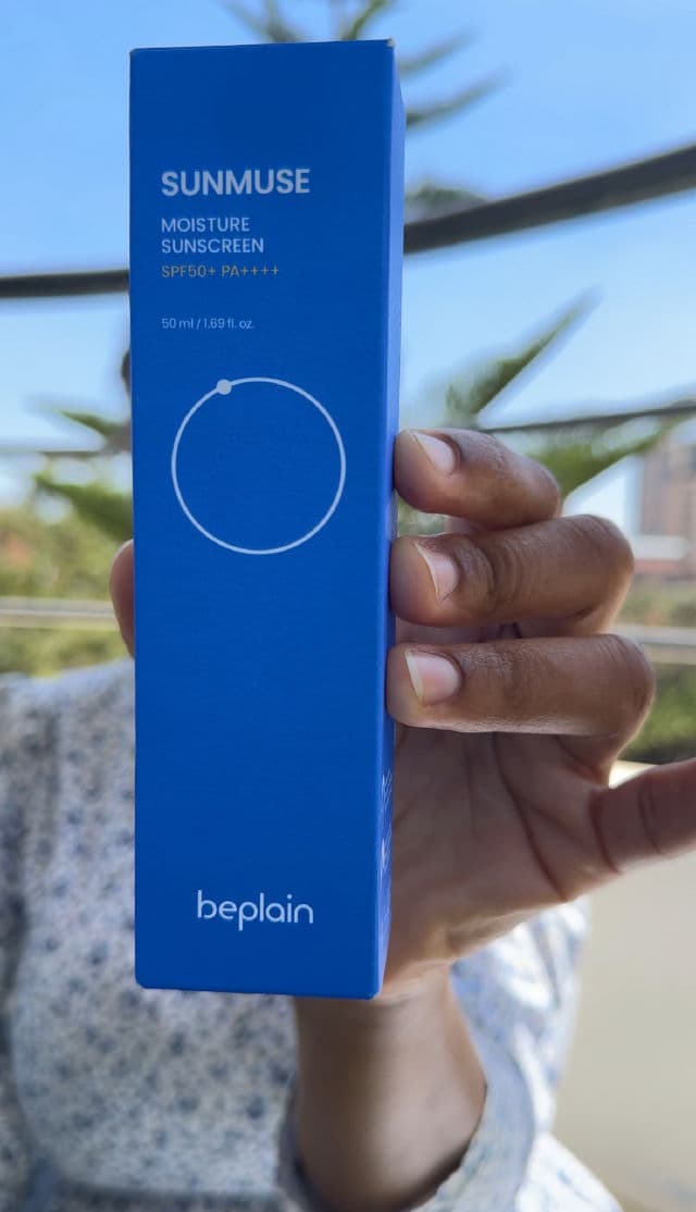 Beplain Sunmuse Moisture Sunscreen SPF50+ PA++++ review photo by Penelope