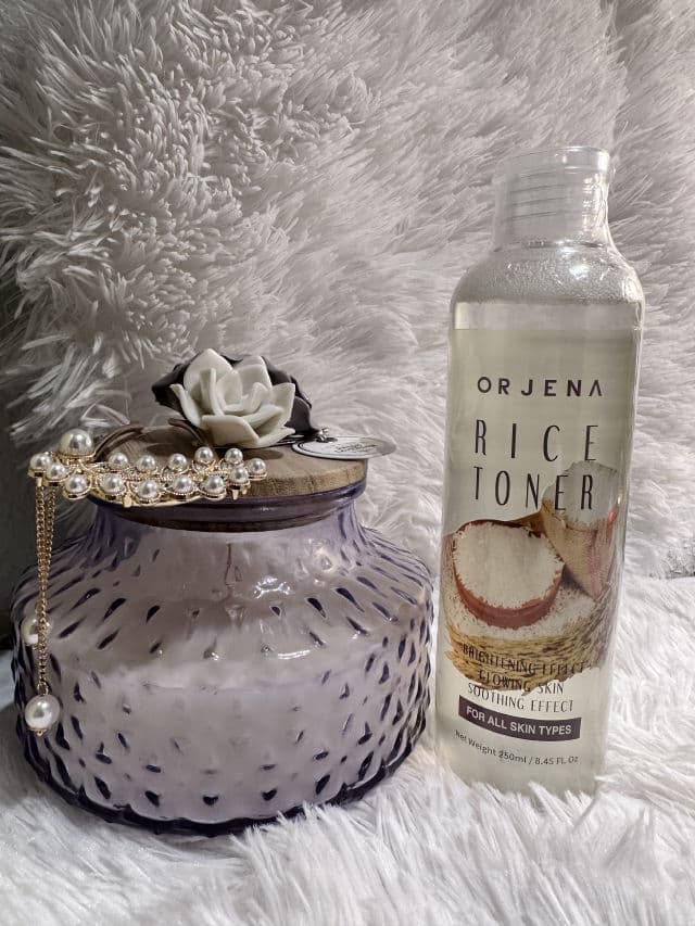 Orjena Rice Toner review photo by theglamouressentials