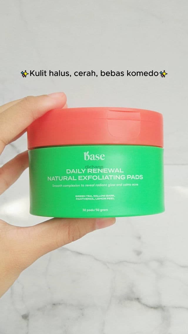 Base Daily Renewal Natural Exfoliating Pads review photo by dichanp