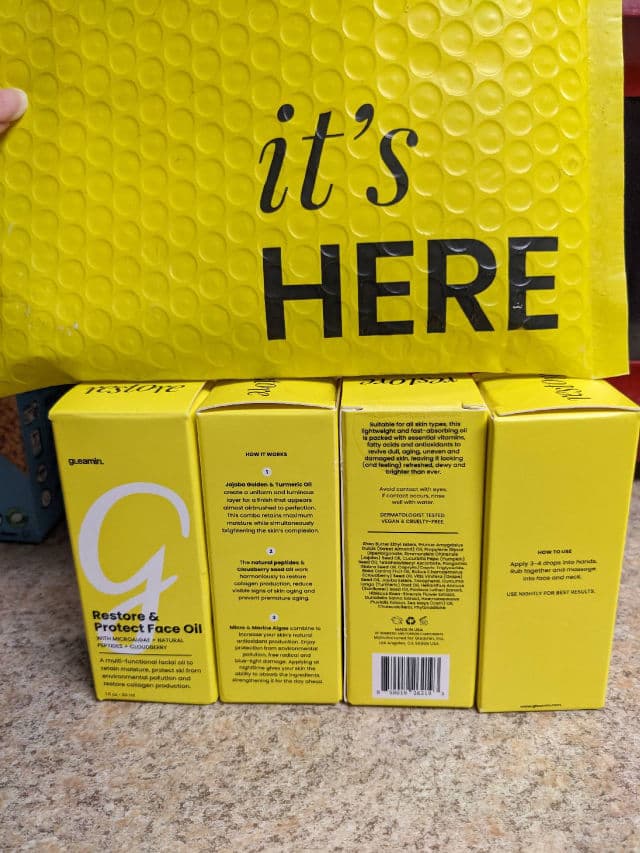 Gleamin Restore & Protect Face Oil review photo by ChillinWithQuanie