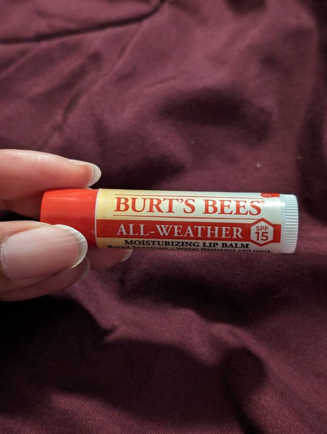 Burt's Bees All-Weather SPF 15 Moisturizing Lip Balm review photo by ChillinWithQuanie