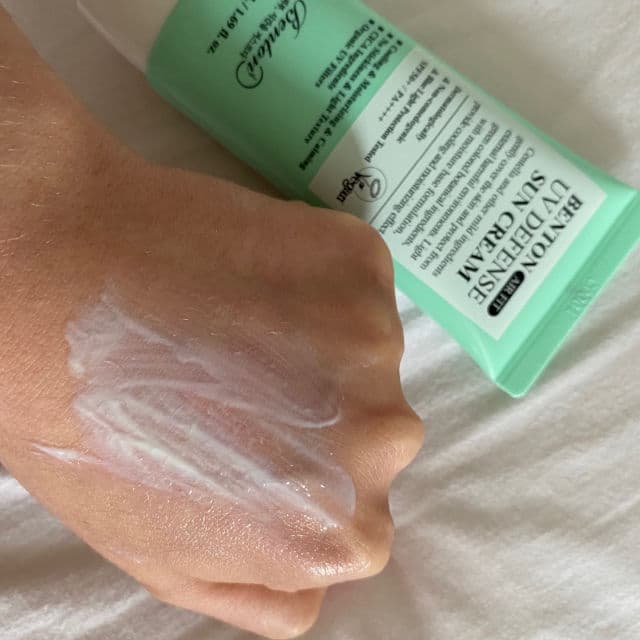 BENTON Air Fit UV Defense Sun Cream SPF 50+ PA++++ review photo by daisieskincare