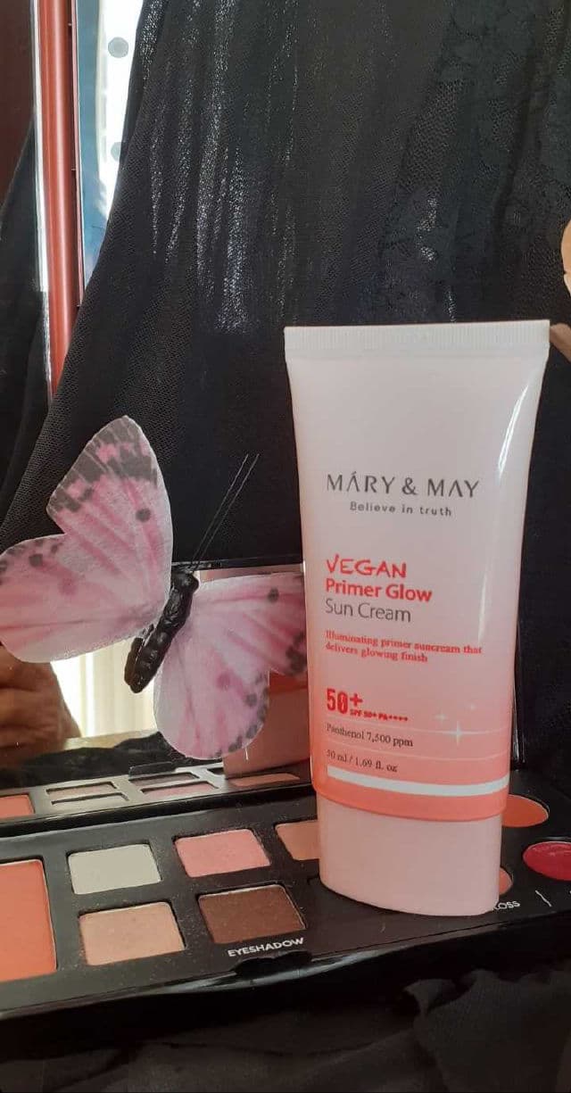 Mary&May Vegan Primer Glow Sun Cream SPF50+ PA++++ review photo by Maryandmore