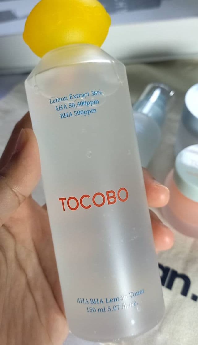 Tocobo AHA BHA Lemon Toner review photo by nrsollehan