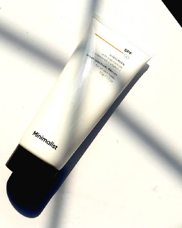 Minimalist SPF 50 PA++++ Sunscreen review photo by Lalita