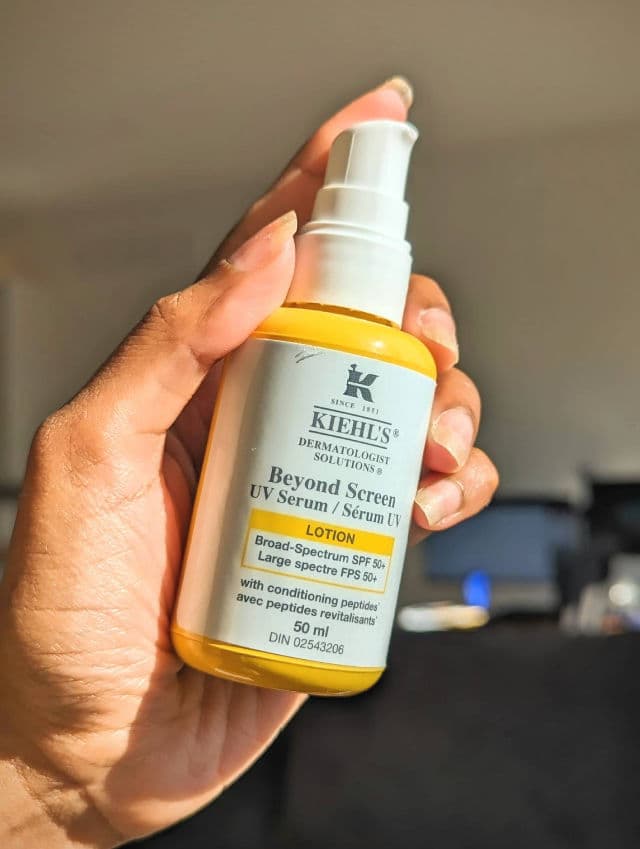 Kiehl's Better Screen UV Serum Sunscreen SPF50+ review photo by Alyjo