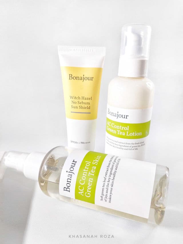 Bonajour Witch Hazel No Sebum Sun Shield SPF50+ PA++++ review photo by roza