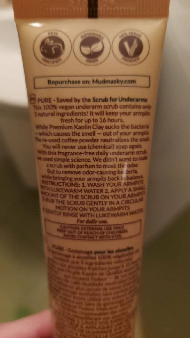 Mudmasky Saved by the Scrub for Underarms review photo by MaGaGaria