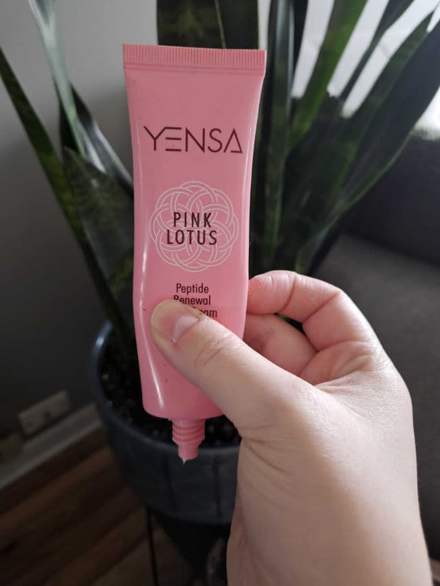 Yensa Pink Lotus Peptide Renewal Eye Cream review photo by SammiChi