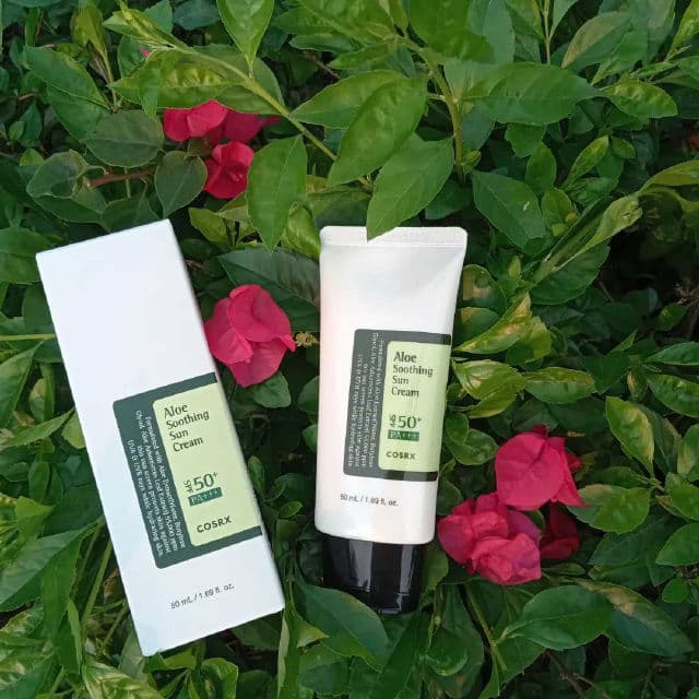 COSRX Aloe Soothing Sun Cream SPF50+ PA+++ review photo by Huenguyenrosie