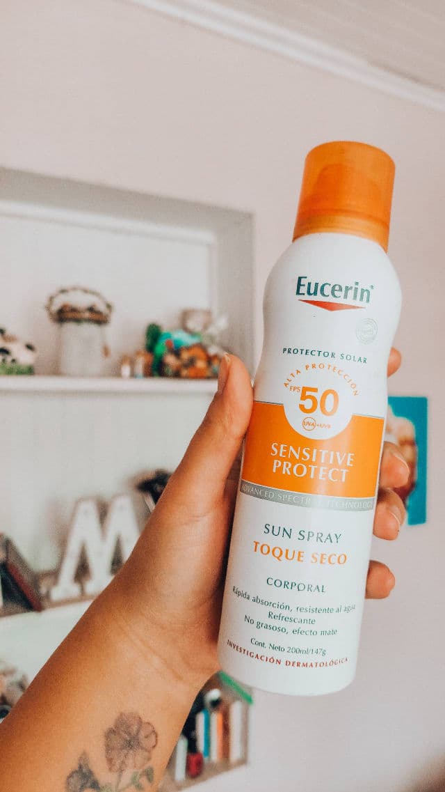 Eucerin Sun Spray Transparent Dry Touch Sensitive Protect SPF 50 review photo by mjosee