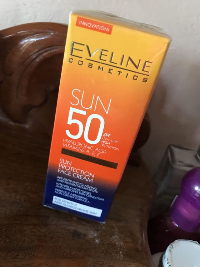 Eveline Cosmetics Sun SPF 50 Sun Protection Face Cream review photo by Cruzlabrada