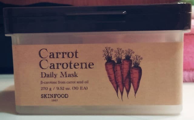 Carrot Carotene Mask product review