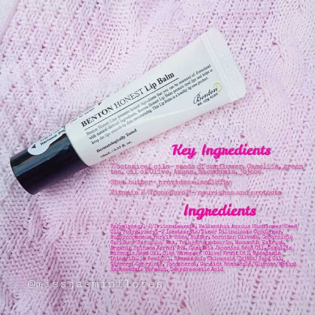 BENTON Honest Lip Balm review photo by MissJazzy