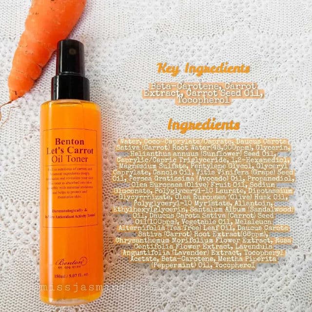 BENTON Let's Carrot Oil Toner  review photo by MissJazzy