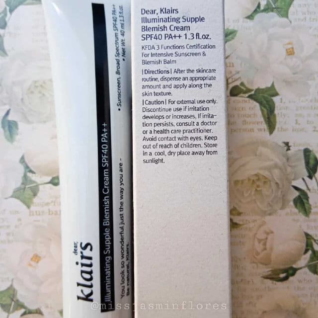 Dear, Klairs Illuminating Supple Blemish Cream SPF40 PA++ review photo by MissJazzy