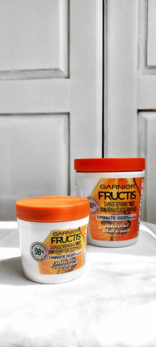 Garnier Fructis Papaya Hair Food Repairing Mask review photo by celvibes