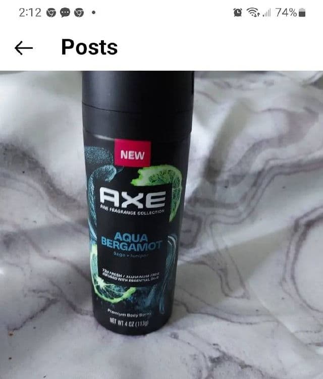 AXE Bergamot Sage + Juniper Premium Deodorant Body Spray review photo by BearyNancy