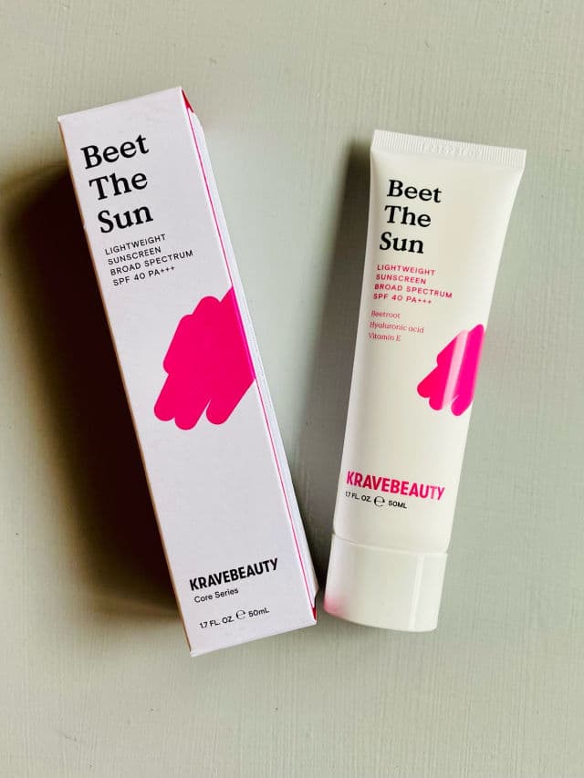 Krave Beauty Beet The Sun SPF 40 PA+++ review photo by Mereditht