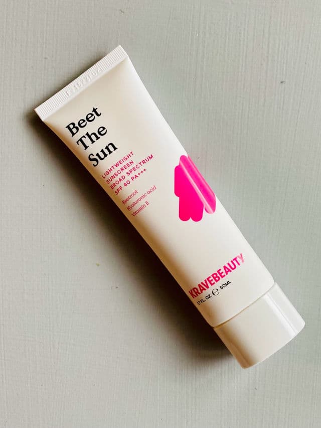 Krave Beauty Beet The Sun SPF 40 PA+++ review photo by Mereditht