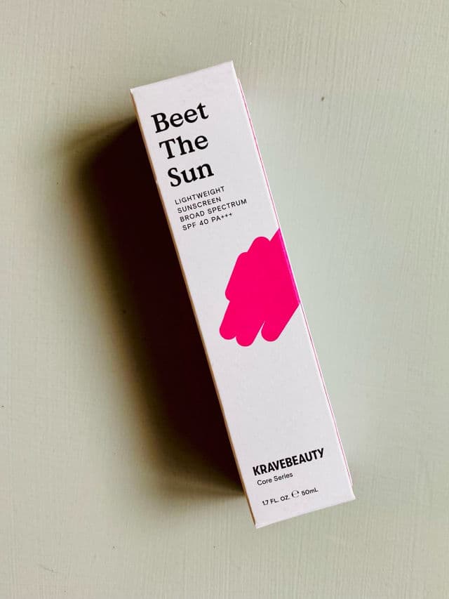 Krave Beauty Beet The Sun SPF 40 PA+++ review photo by Mereditht