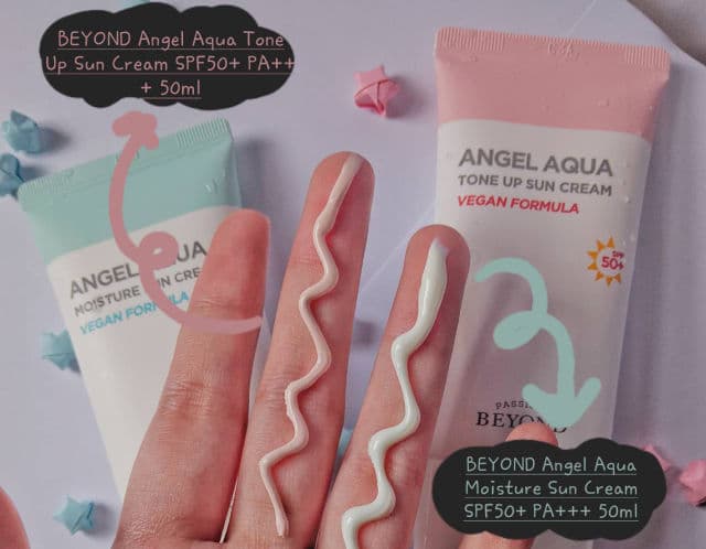 Beyond Angel Aqua Tone Up Sun Cream SPF50+ PA++++ review photo by nrzlkha