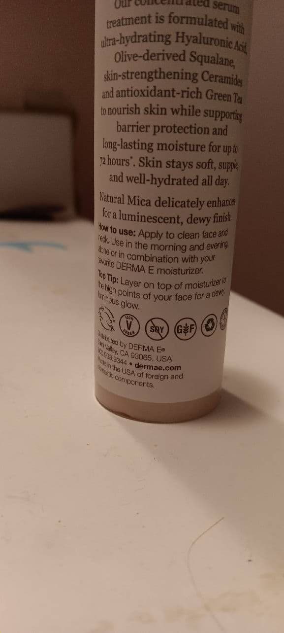 derma e Ultra Hydrating Dewy Skin Serum review photo by Francineee