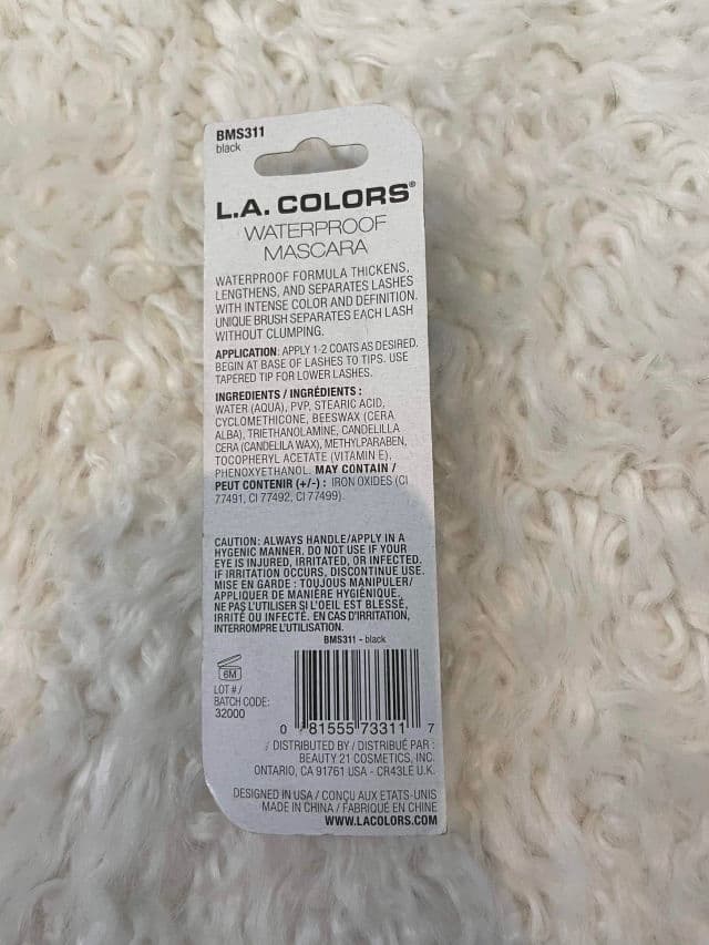L.A Colors HD Waterproof Mascara review photo by stylishselections