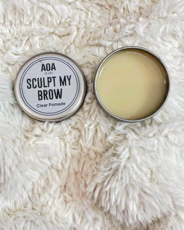 AOA Studio Sculpt My Brow Clear Pomade review photo by stylishselections