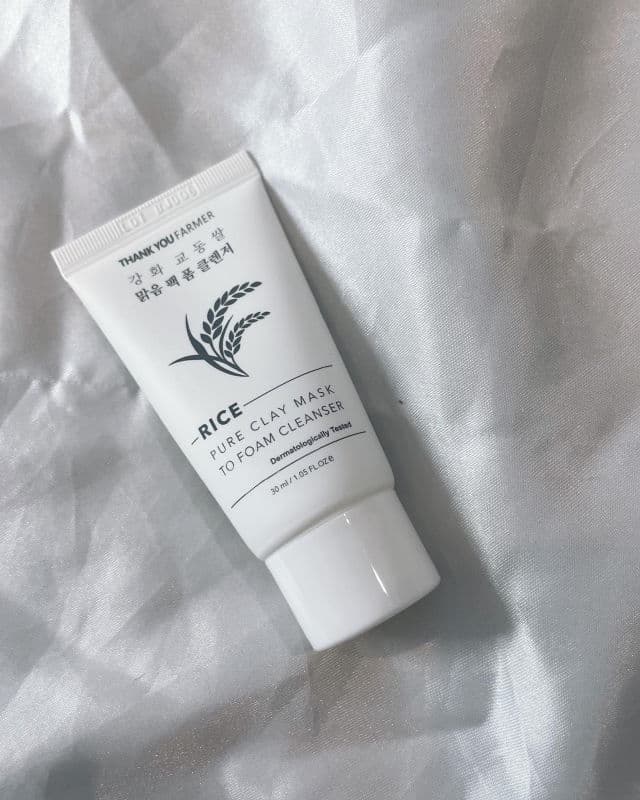 Rice Pure Clay Mask to Foam Cleanser product review