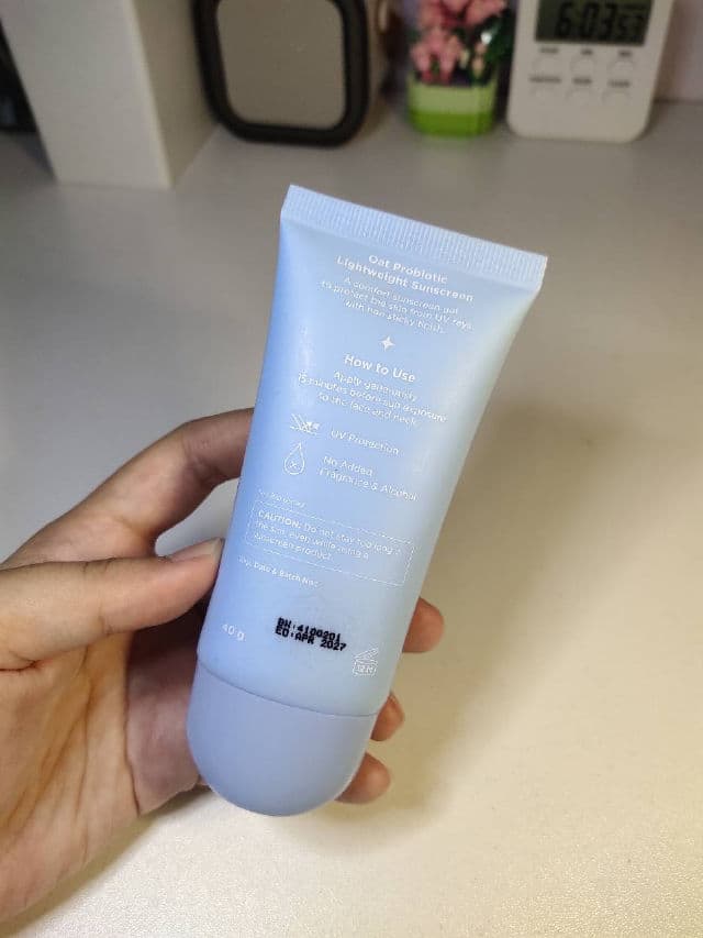 Harlette Beauty Oat Probiotic Lightweight Sunscreen SPF50 PA++++ review photo by Larneliys