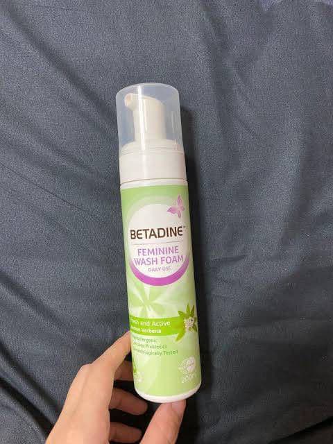 Betadine Fresh & Active Lemon Verbena Feminine Wash Foam review photo by Pickyugcmaria