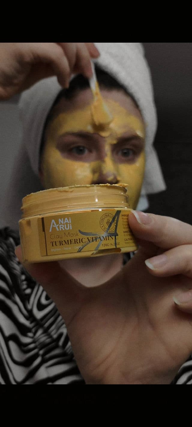 ANAIRUI Skin Care Turmeric Vitamin C Clay Mask review photo by KaterynaKalinichenk
