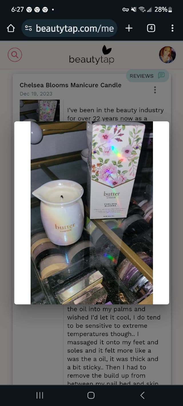 Butter London Champagne Fizz Manicure Candle review photo by DaniLee