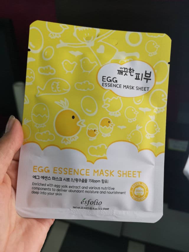ESFOLIO Clean Skin Essence Mask Sheet (Egg) review photo by lauryte