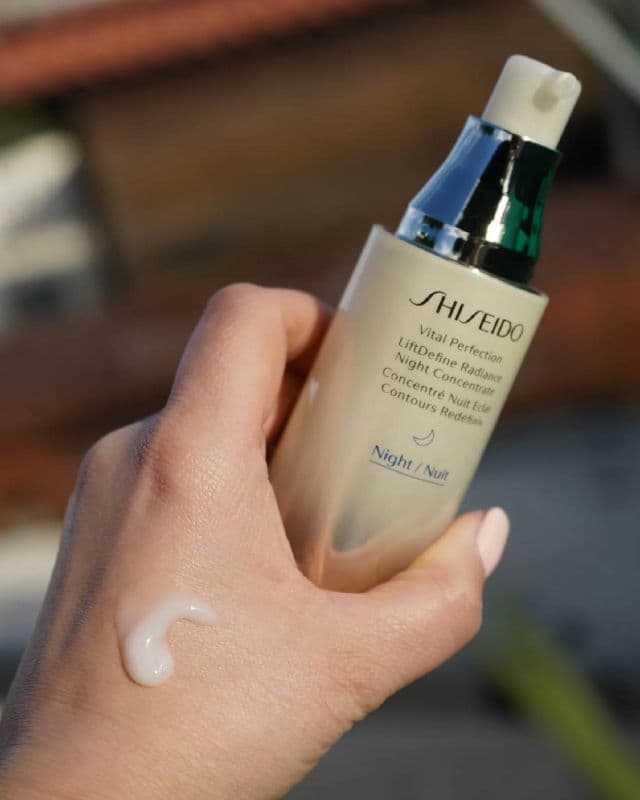 Shiseido Vital Perfection LiftDefine Radiance Night Concentrate review photo by lauryte