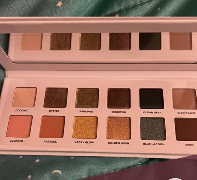 Iconic London Beachside Babe Eyeshadow Palette review photo by lauryte