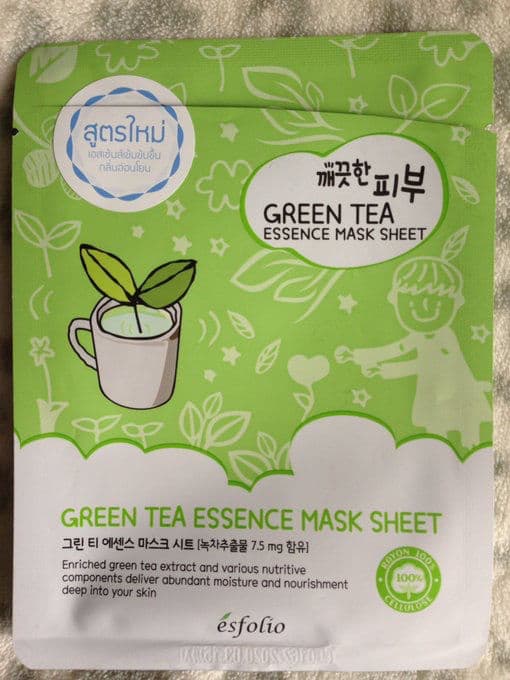 ESFOLIO Pure Skin Green Tea Essence Mask review photo by Mariabymarie