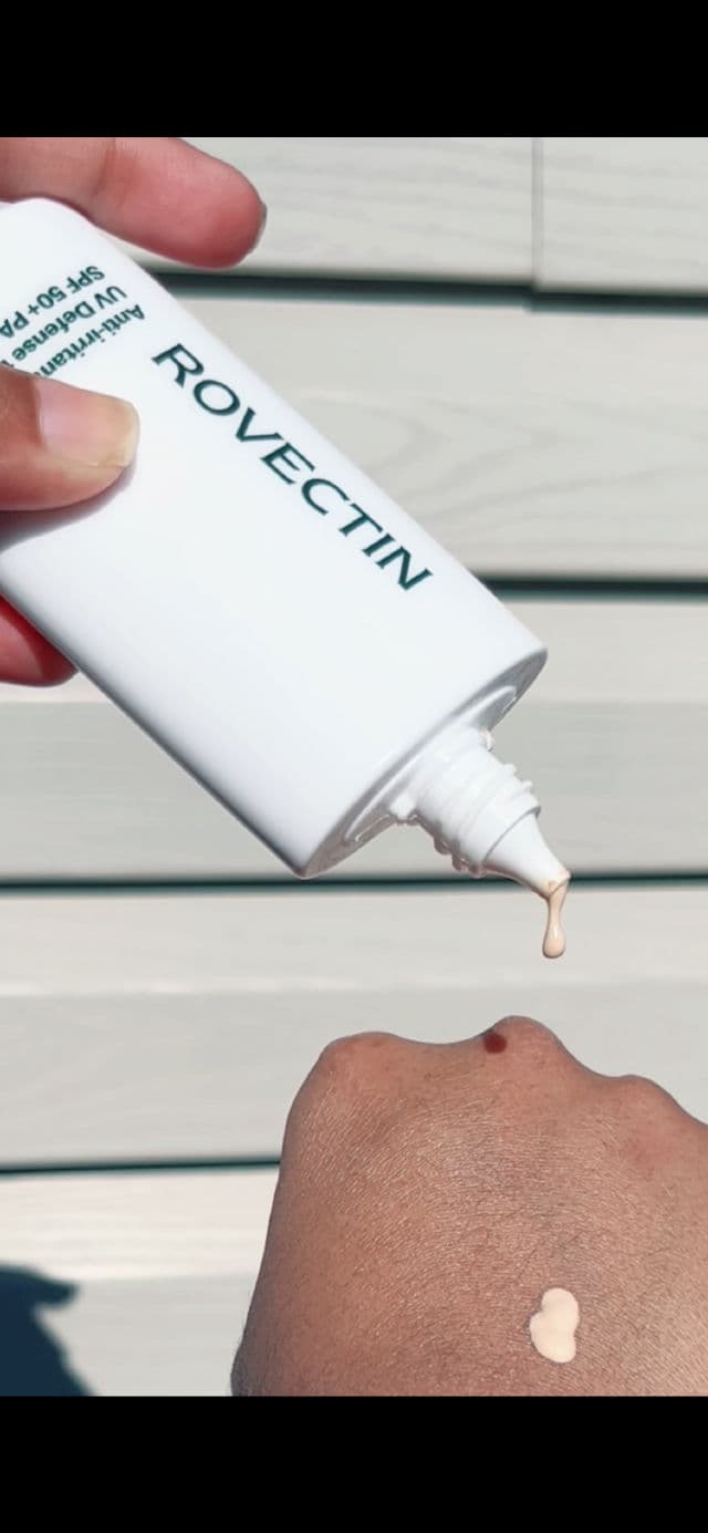 Rovectin UV Defense Tinted SPF50+ PA+++ review photo by AnuPrash