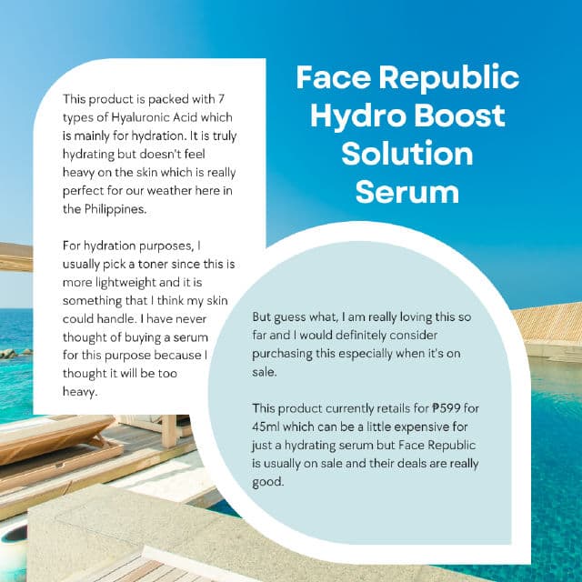 Face Republic Hydro Boost Solution Serum review photo by riapark13