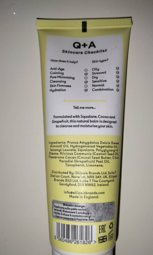 Q+A Grapefruit Cleansing Balm review photo by minimenimina