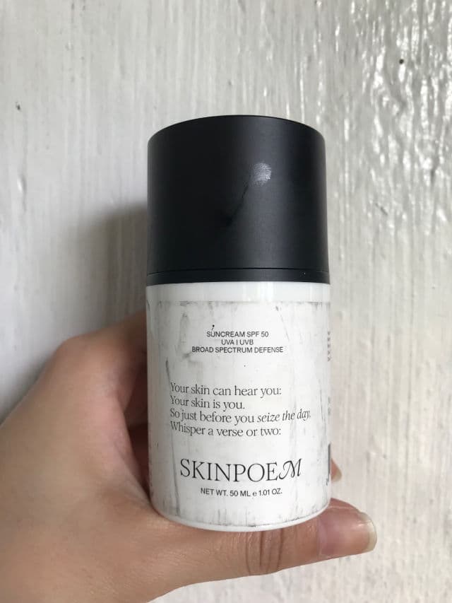 Skin Poem Suncream SPF50 UVA/UVB Broad Spectrum Defense review photo by jocellezm